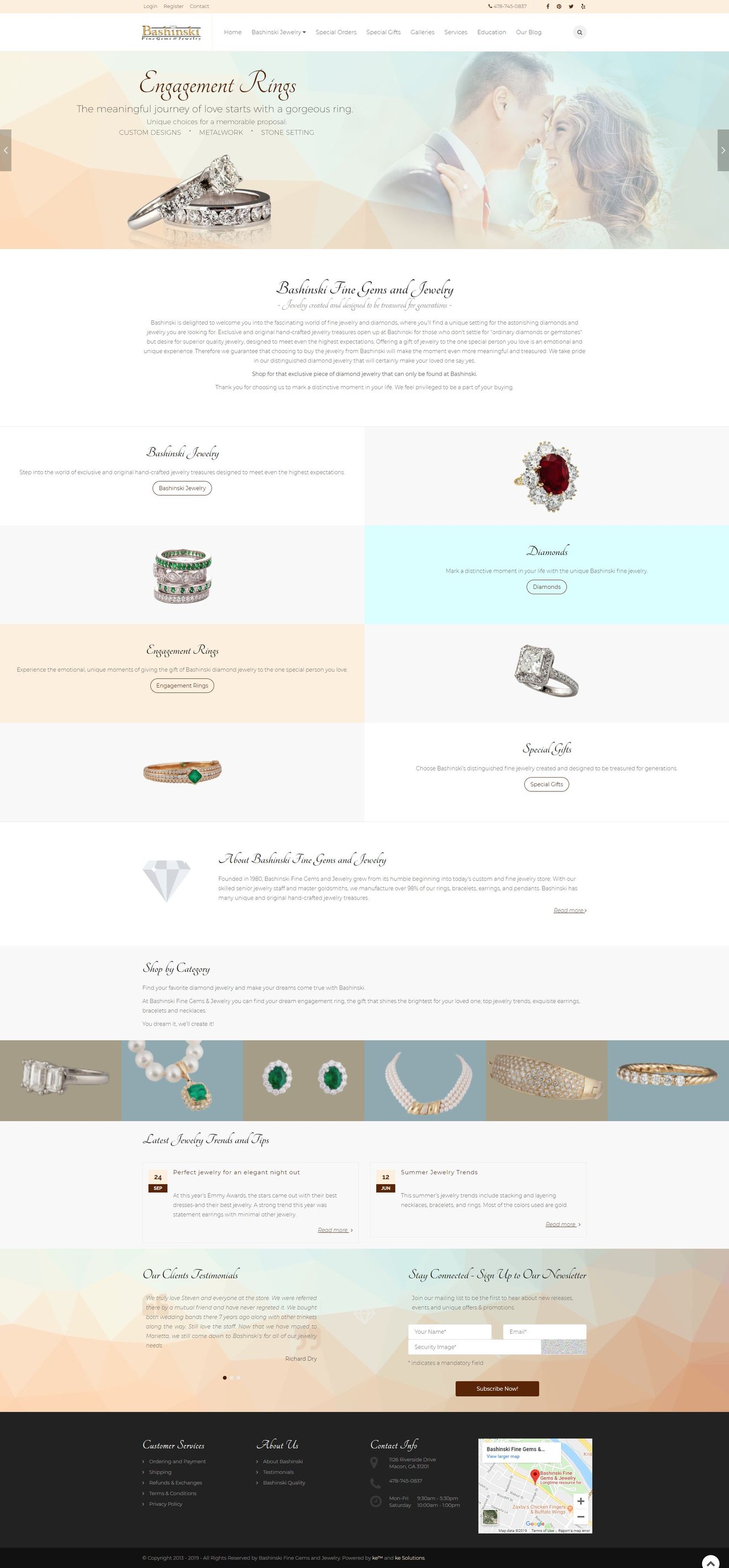 Bashinski Fine Gems and Jewelry screenshot