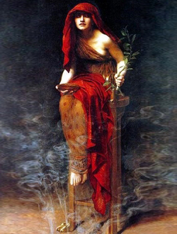 Priestess of Delphi (1891) by John Collier