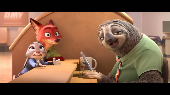 An iconic scene from Zootopia exemplifying perfectly how frustrated
    we are with mobile speed sometimes